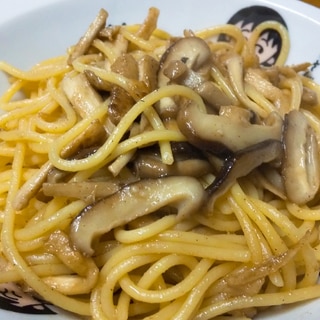 軸まで美味しい(^q^)しいたけのスパゲッティー